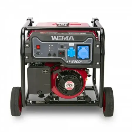 Инверторен генератор WEIMA WM6000I/ 8.5 к.с. - Агрегат за ток с бензинов двигател без електрически старт 9 л  5 kW